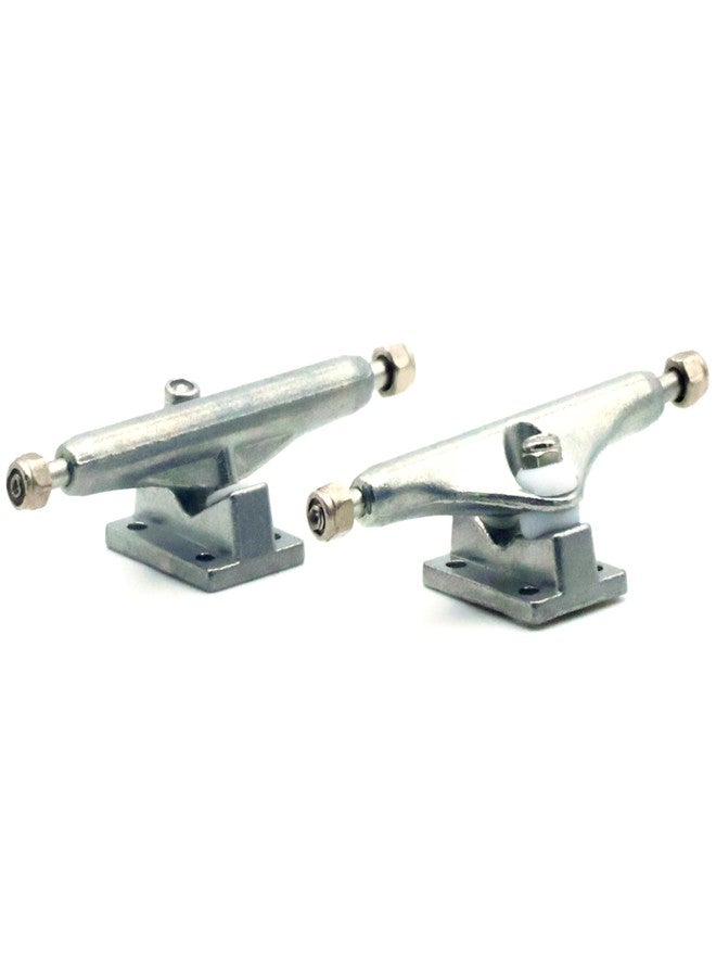 RACOFSB Fingerboard Trucks 34mm 32mm 29mm Professional Eureka 3.0 Version with Pro Bushing and Pivot Cup (34mm Silver) - Image 2